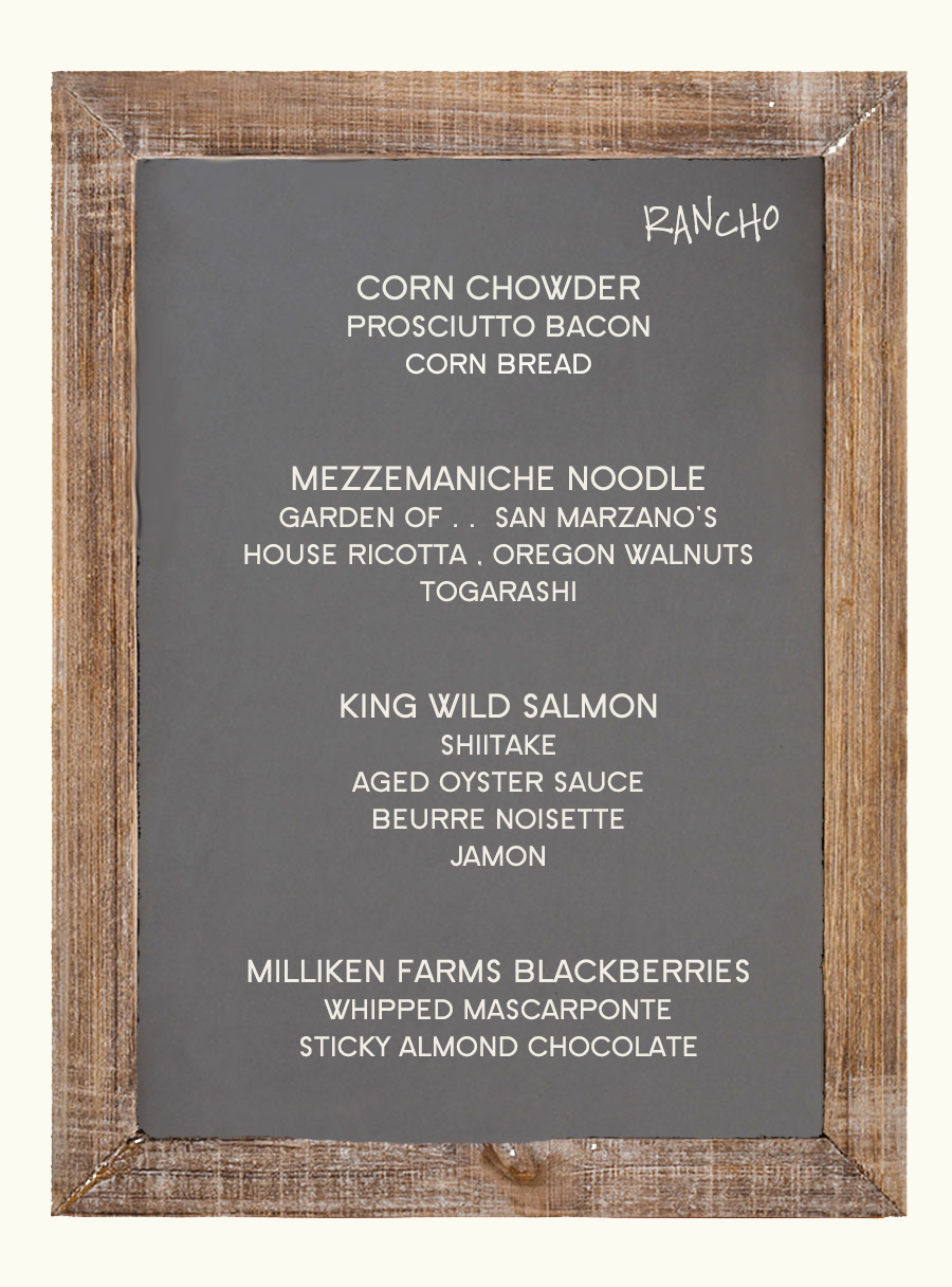 Rancho Menu