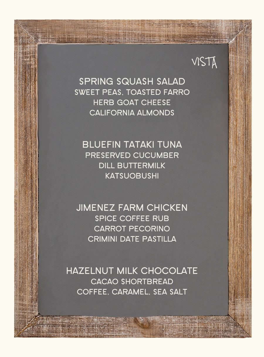 vegetarian menu