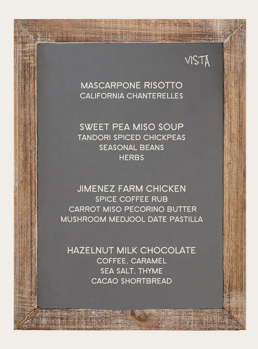 vista menu
