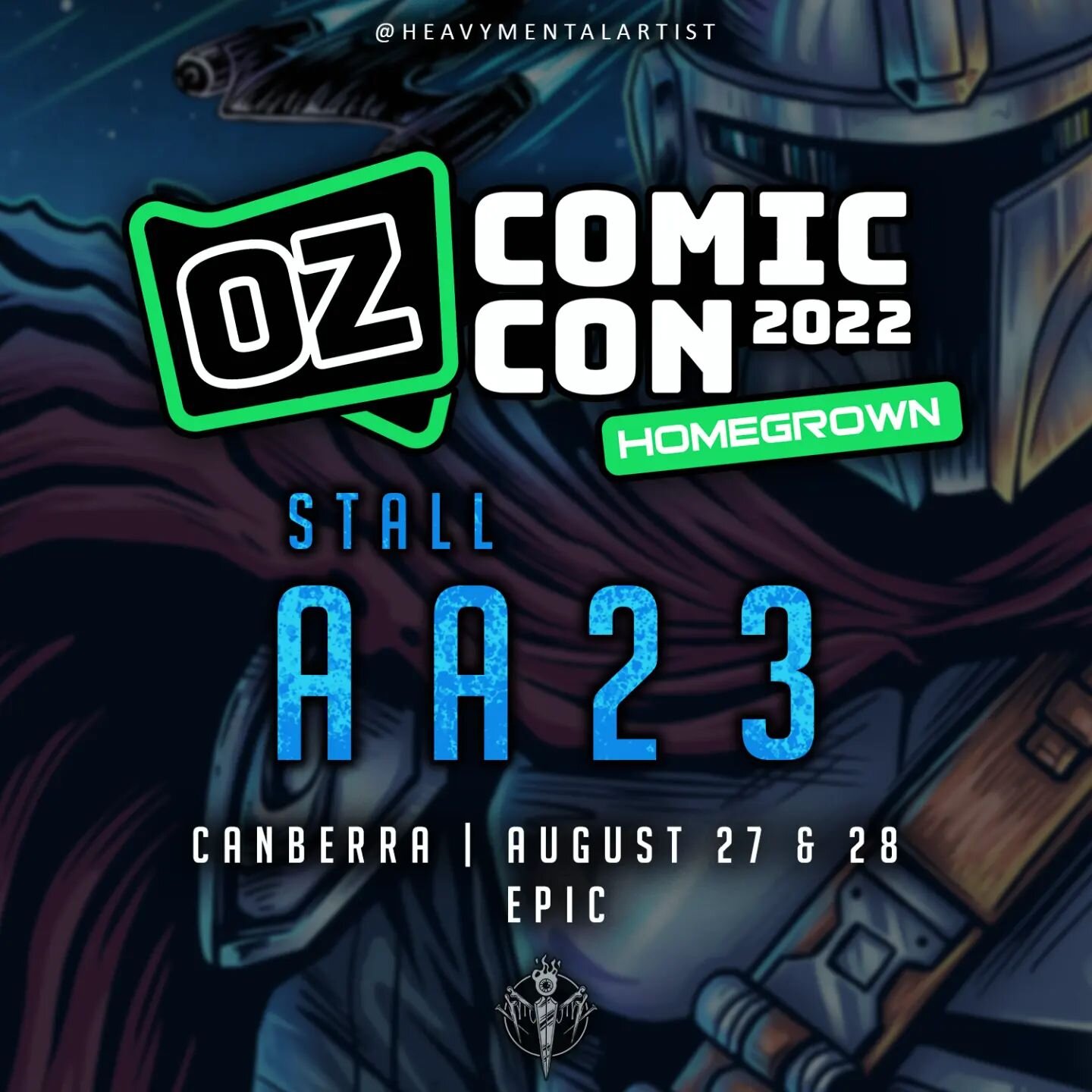 Excited to be back down in Canberra for @ozcomiccon first Canberra event this weekend, Stall:AA23 in the artists alley. I'll have some new art I've been working on and can't wait to sure, feel free to drop by for a chat! See you there. 

Event Info:
