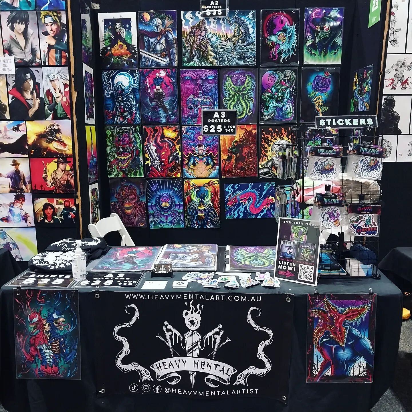 Day 2 for @ozcomiccon Canberra, stall: 23 in the artist alley, here till 4pm. Feel free to drop by, I might have something to catch your eye! 🤟💀

#ozcomicconcanberra2022 #ozcomiccon #ozcomiccon2022