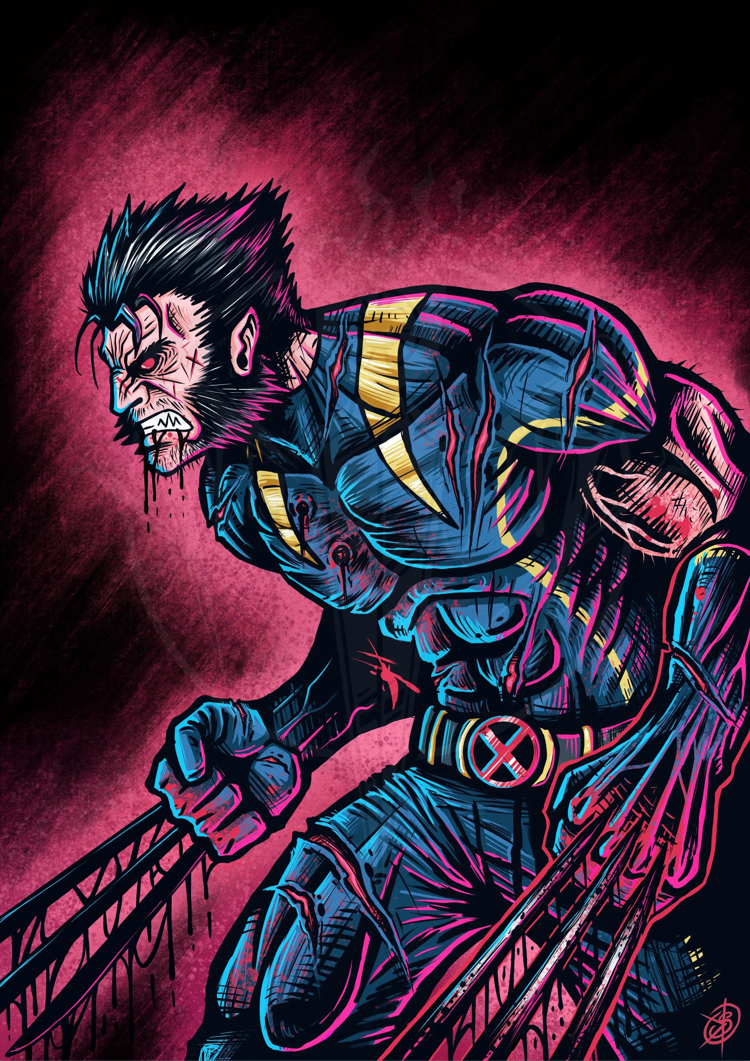 Savage Wolverine | A3 Print