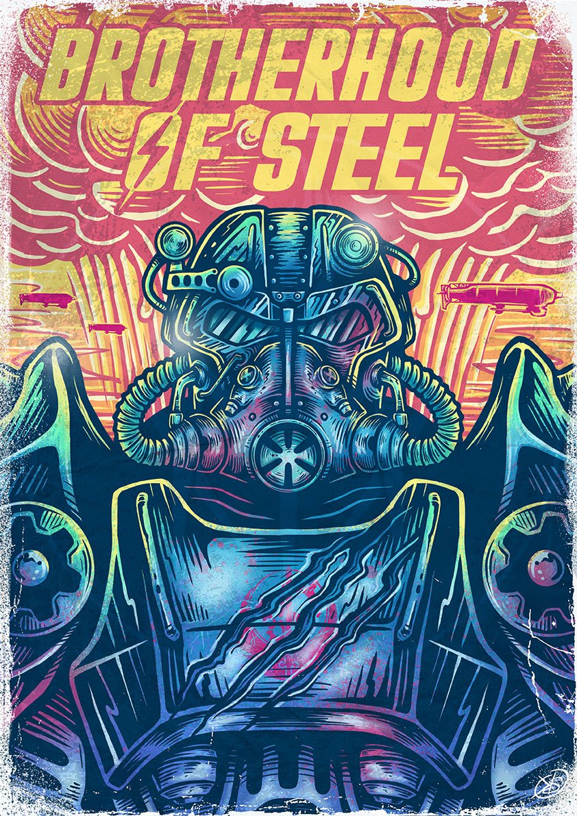 Brotherhood of Steel | A3 Print