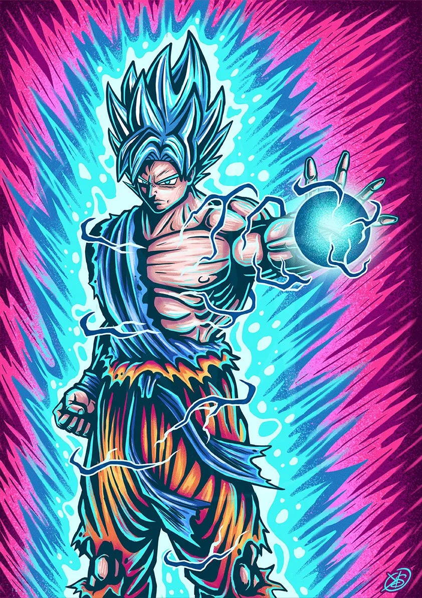 Saiyan God | A3 Print