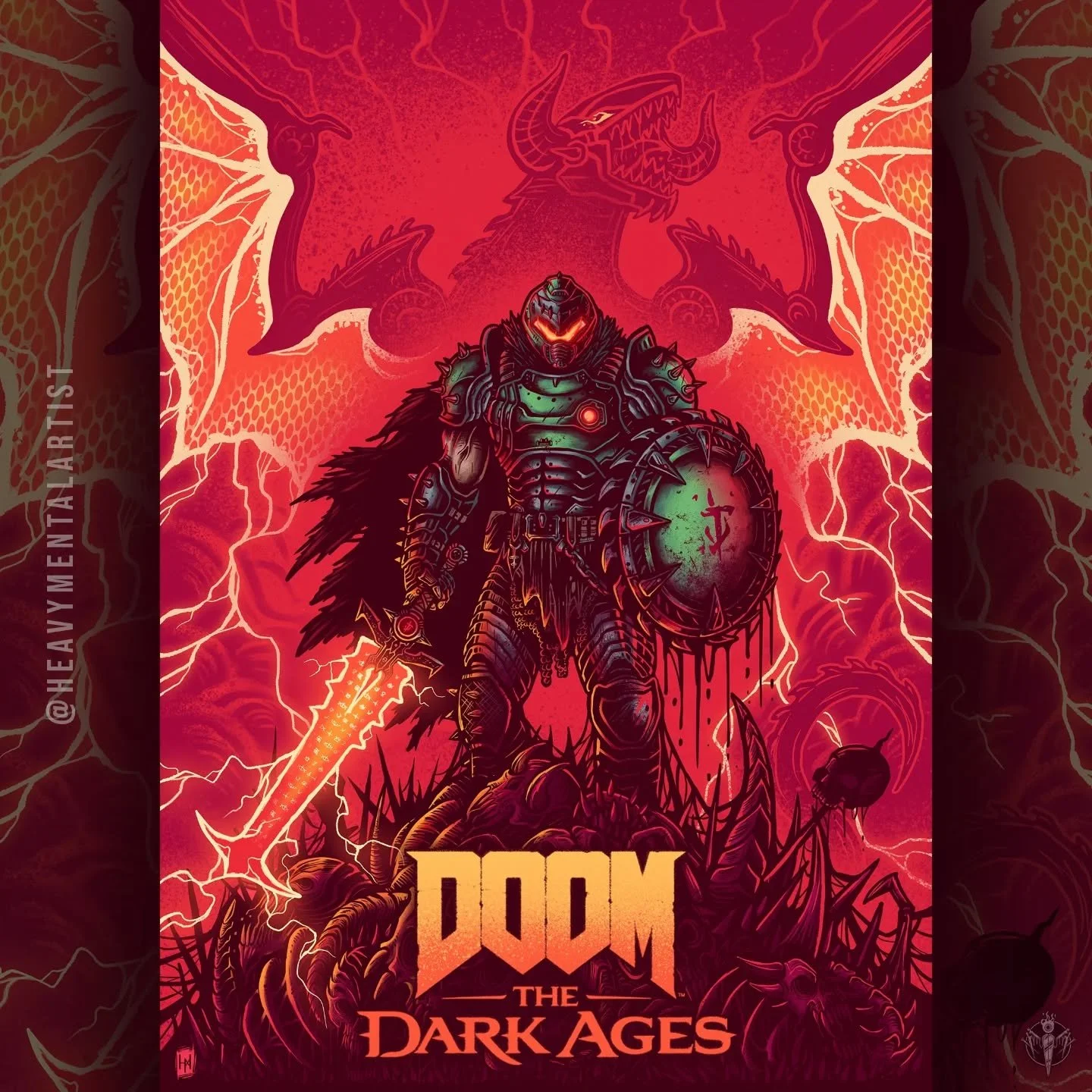 🔥 DOOM | CONQUER YOUR DEMONS 🔥

RIP AND TEAR&hellip; UNTIL IT IS DONE! 

Resharing this artwork I made for #doomthedarkages previously for the 32nd anniversary of DOOM! The Doom Slayer is such a badass and I love the doom games. Drawing the armour 