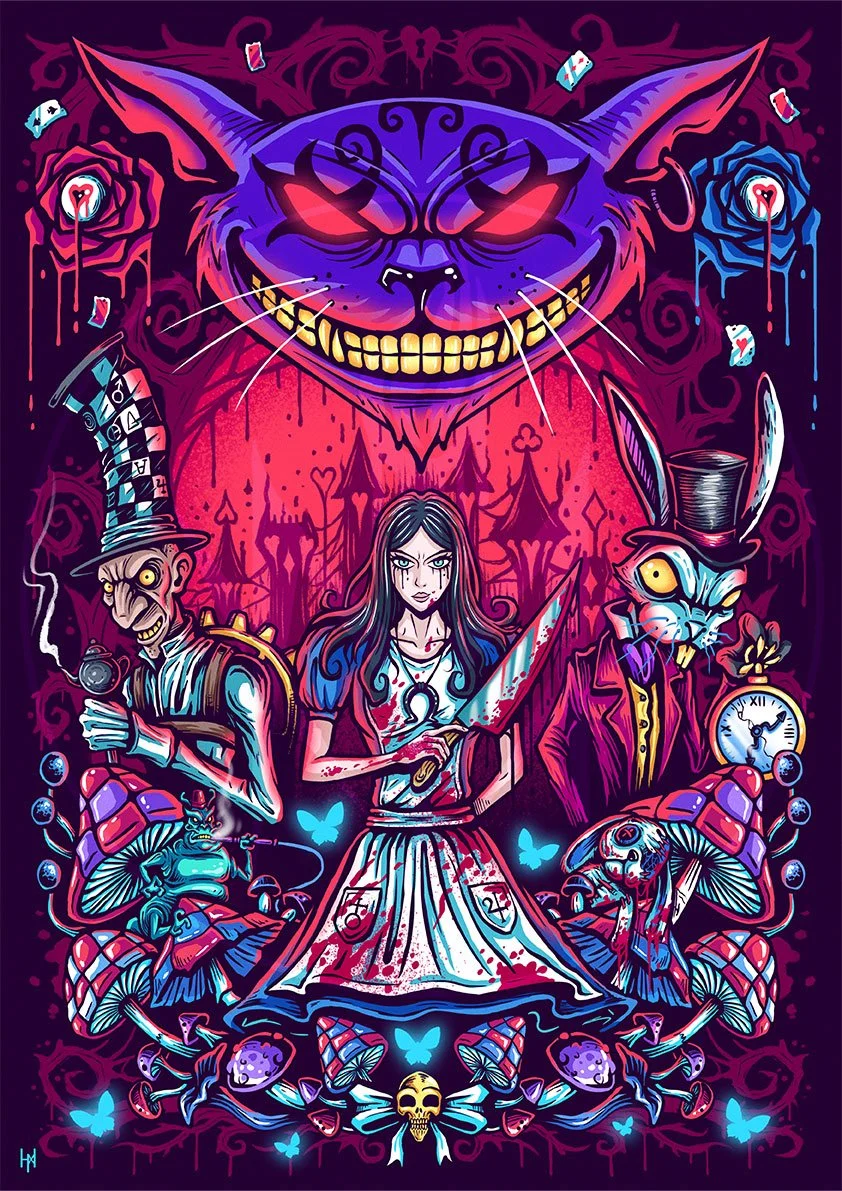 Alice Into The Madness | A3 Print