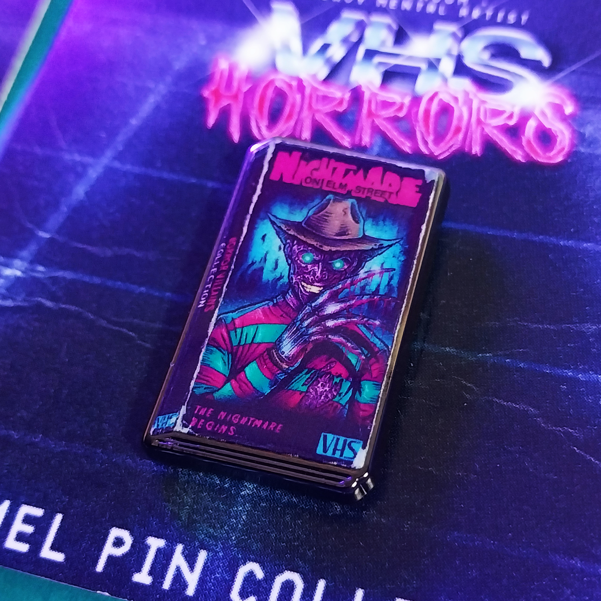 Freddy Krueger Enamel Pin | VHS HORRORS