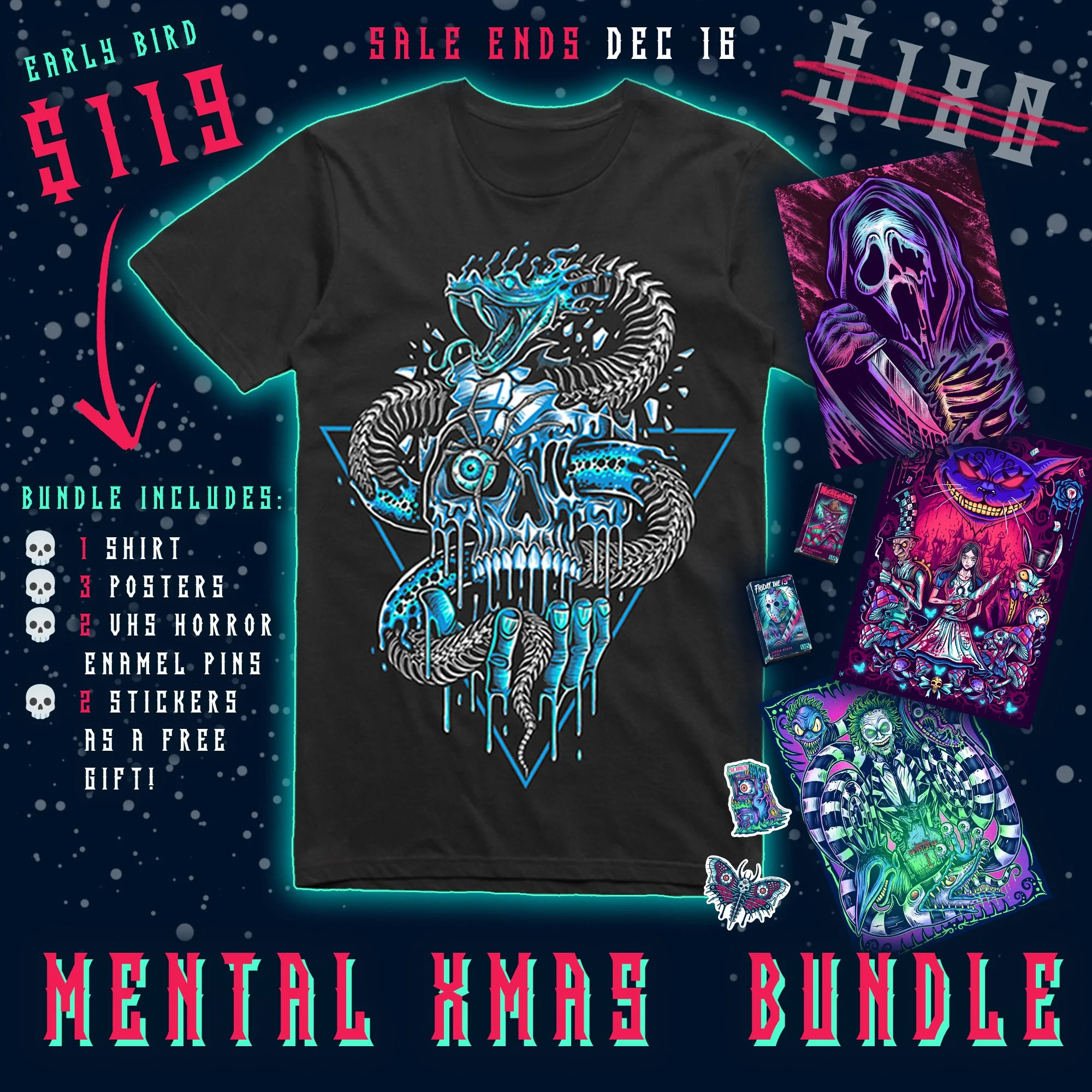 💀 The Mental Xmas Bundle - Devoured Tee 💀