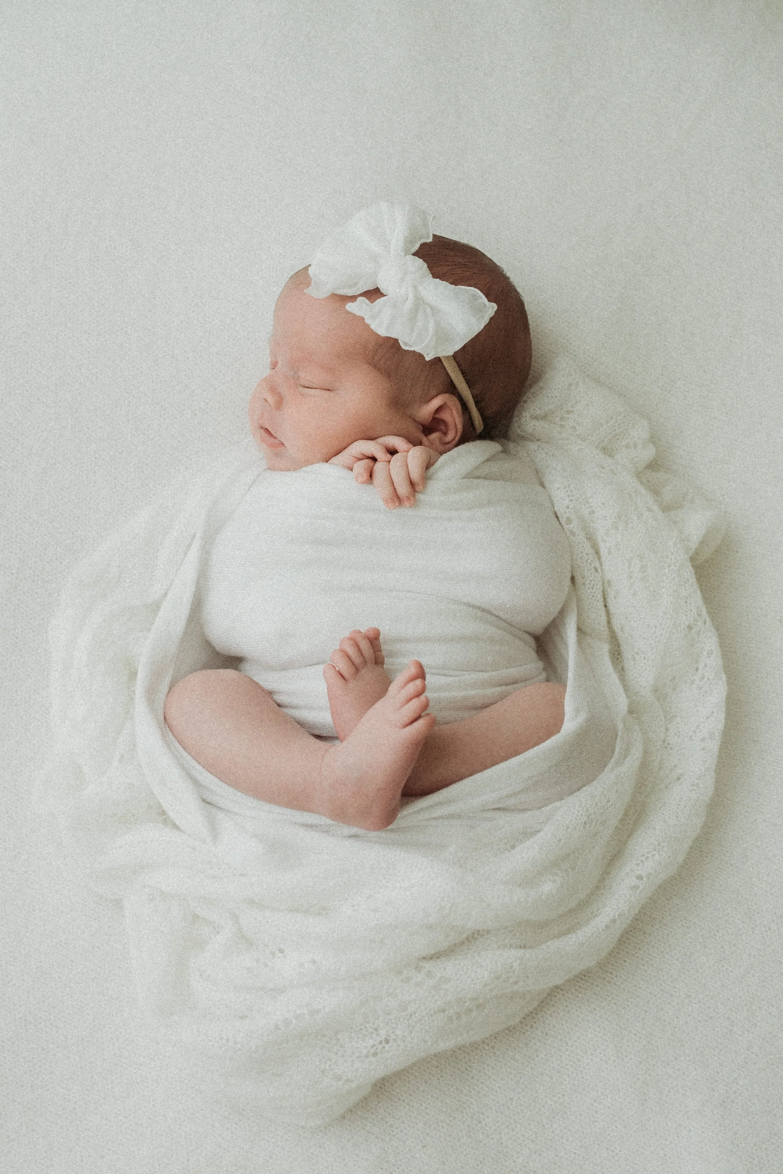 posed newborn session