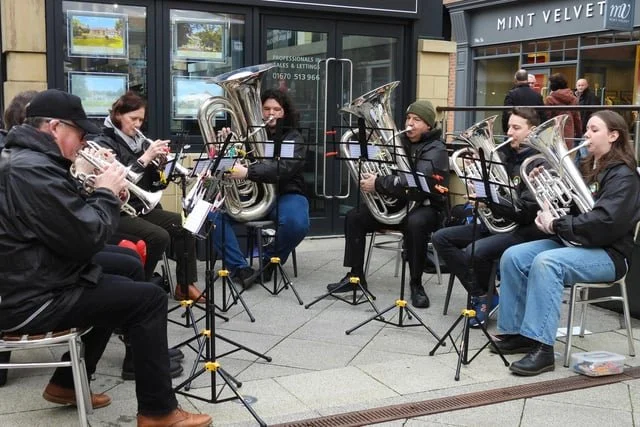 Busking at Christmas