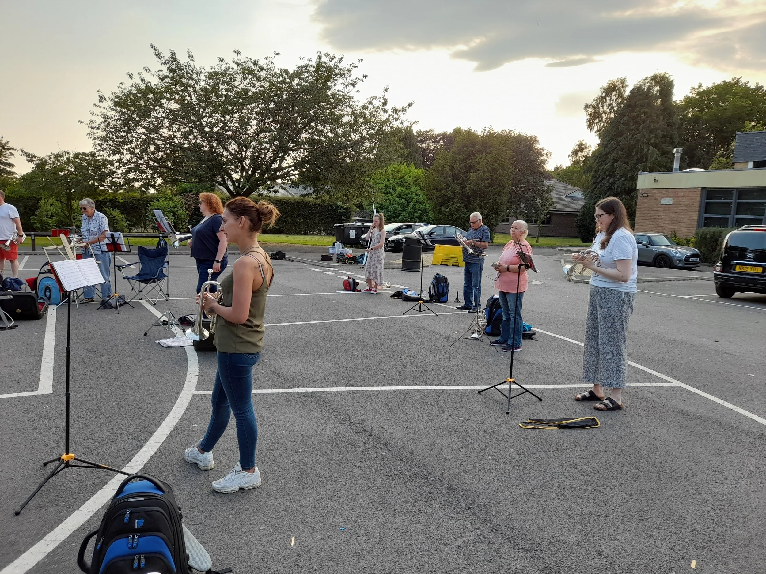 Rehearsing Outdoors