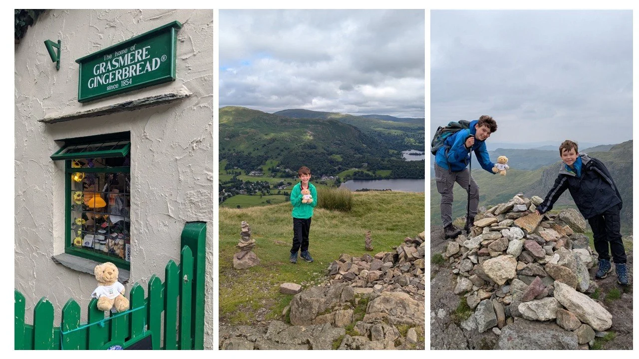 Climbing her first Wainwright.