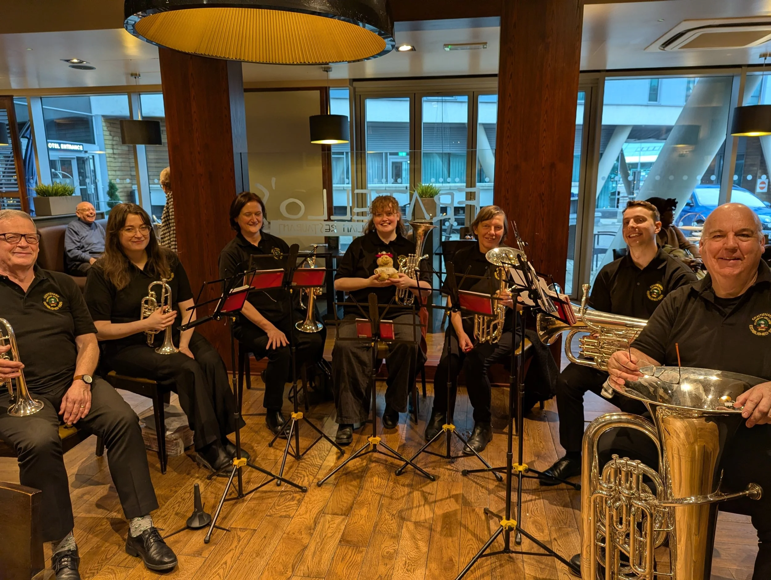 Christmas afternoon tea at The Hilton Hotel.