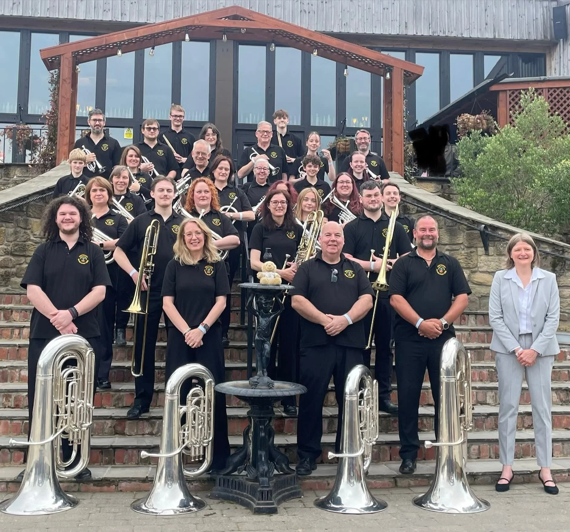 She enjoyed the main band performance too...