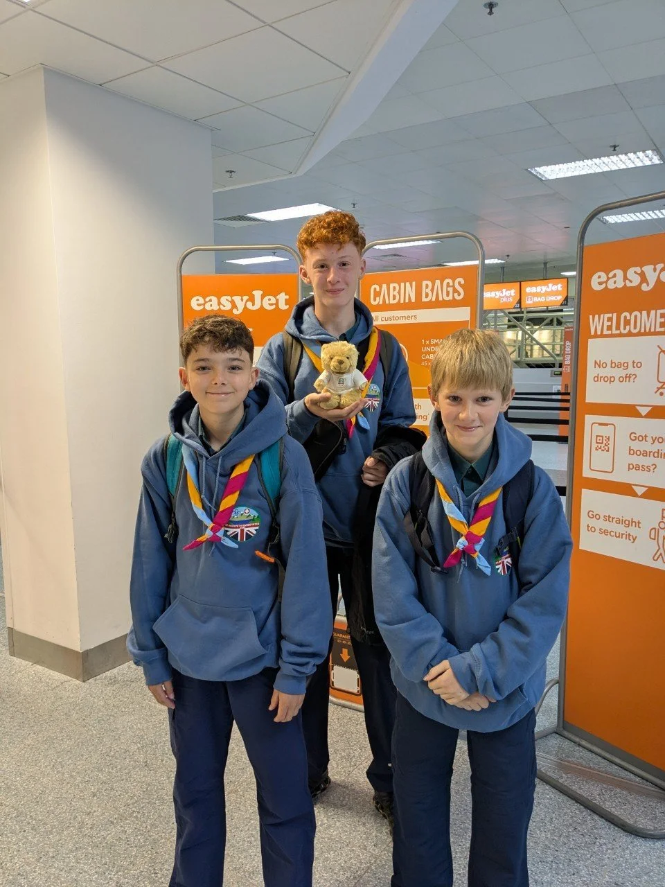 Going to Switzerland with Ellie's Scouting friends.