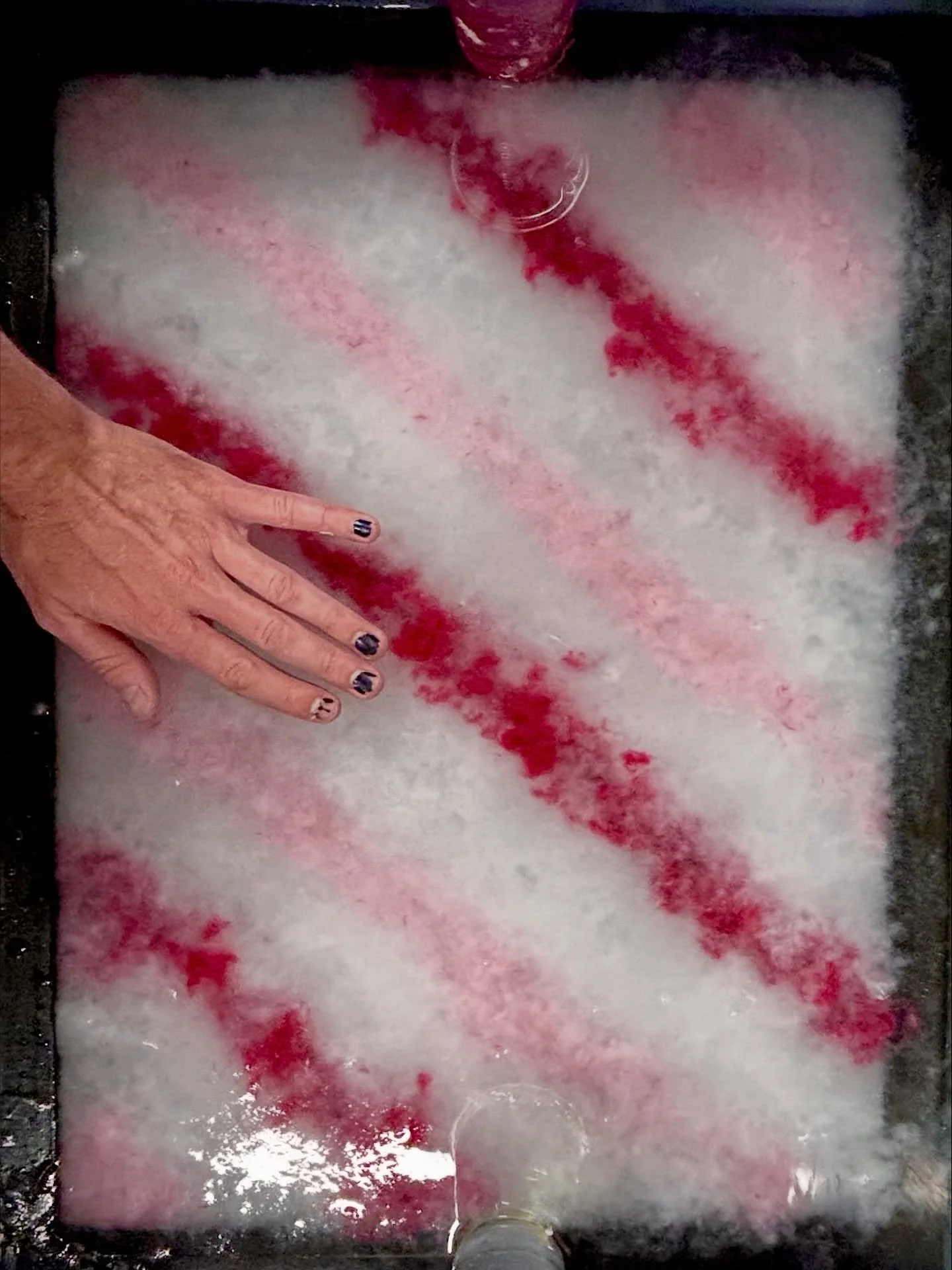 Candy cane wrapping paper coming soon! 16x22&rdquo; for wrapping paper possibilities. Also this single Ugly Sweater sheet- even uglier in person!