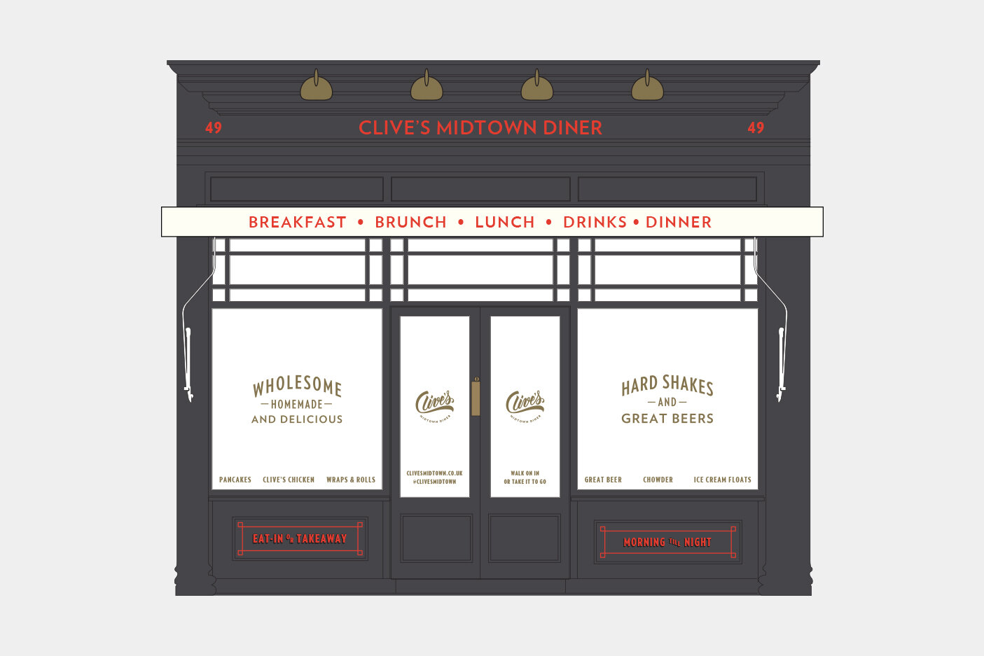 Clives Midtown Diner — Studio Overberg