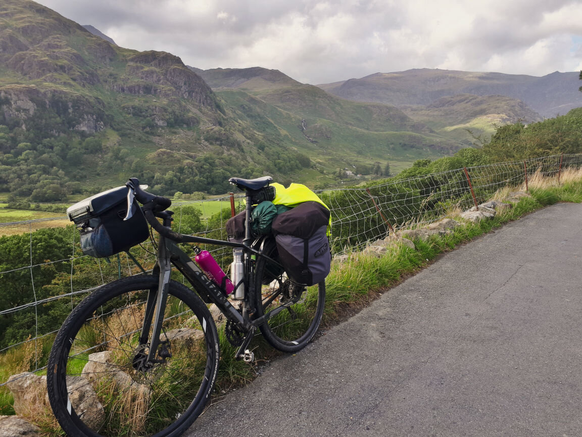  Looking back up the valley to Pen-y-Pass 