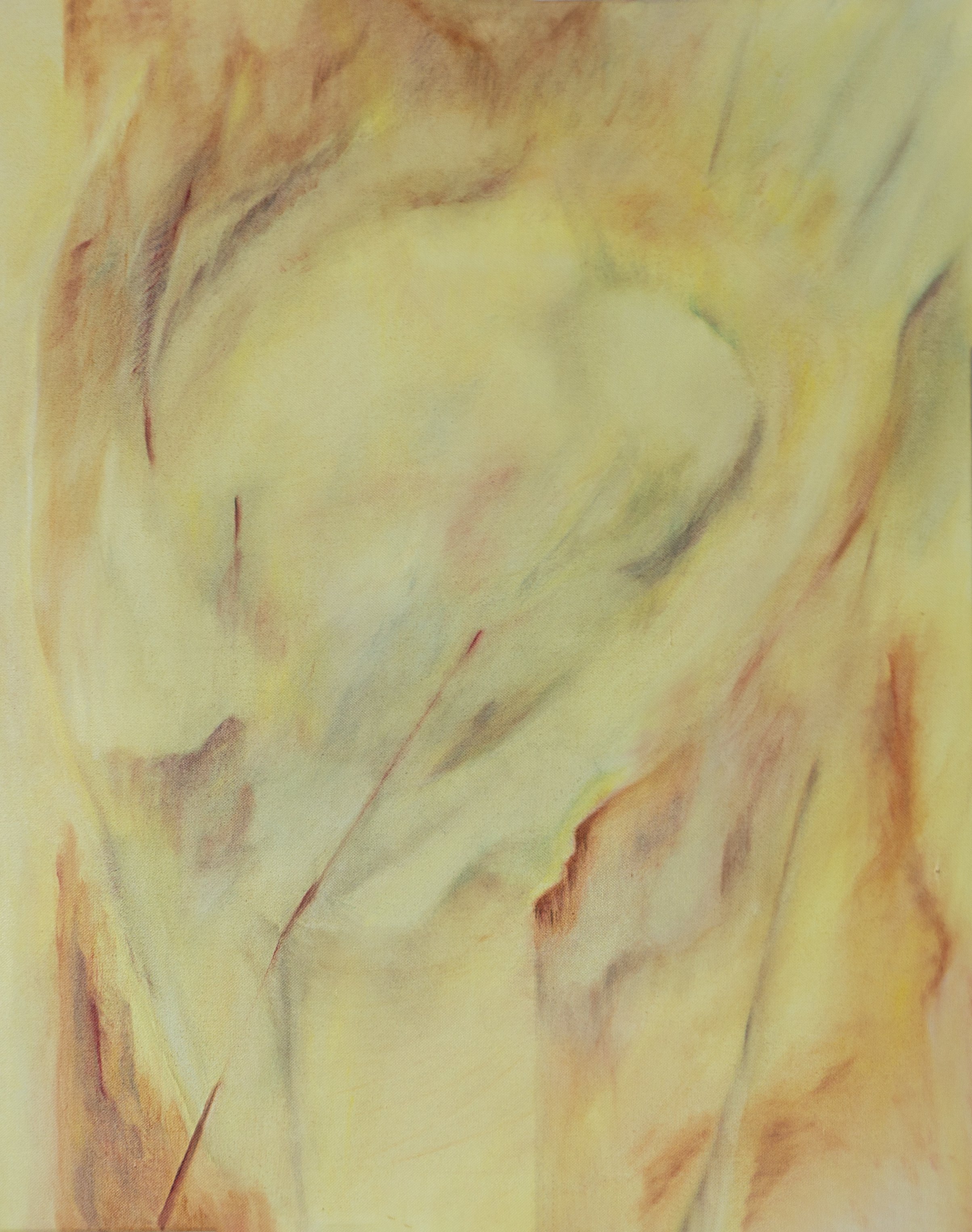  What becomes of Attachment (2026). Oil on canvas, 24” x 30” 