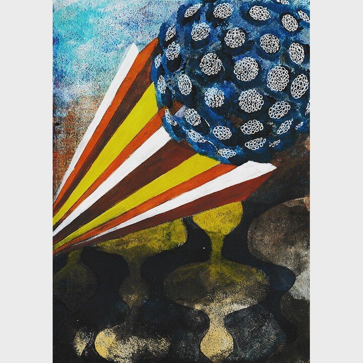 Energy ball, hurtling your way!

G53, acrylic on paper, 9&quot; x 11&quot;

www.DavidKingCollage.com