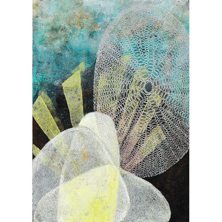 Sea urchins floating in my world.

G55, acrylic on paper, 9&quot; x 11&quot;, SOLD

www.DavidKingCollage.com