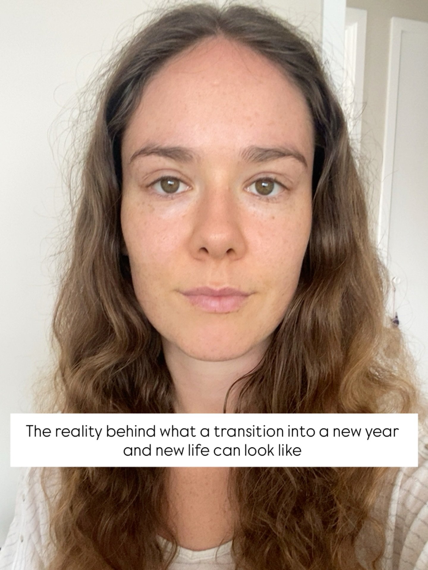 The reality behind what a transition into a new year and a new life can look like. 

Lots of tears, puffy face, heavy eyelids, minimal sleep, grieving, self love &amp; softness, self forgiveness, work, discipline, devotion, showing up every day, faci