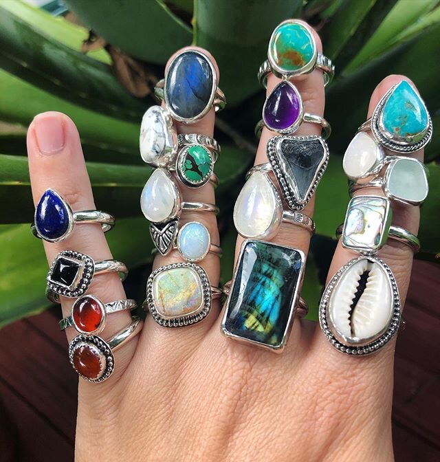 ⚡️Shop update TOMORROW!!! Saturday June 20th @4pm est!! Here are some more of the pieces that will be available on the shop update!! Keep an eye on my story for more available pieces!! Finishing hoops, more rings and cuffs today!⚡️
.
.
.
.
.
.
#silve