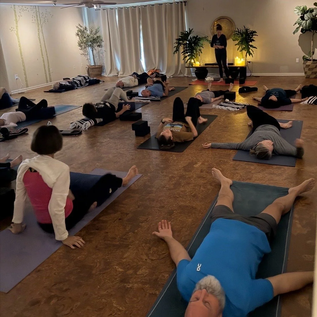 Winding down after a great class with the lovely Alison✨