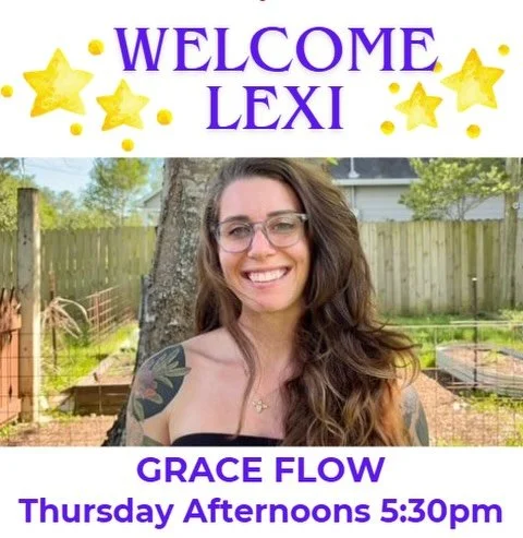 🌙&hearts;️We&rsquo;re pretty OVER THE MOON about having Lexi at Grace again.  Such a bright light!  Come FLOW with this beautiful soul on Thursdays at 5:30pm ⭐️💕🙌🏼