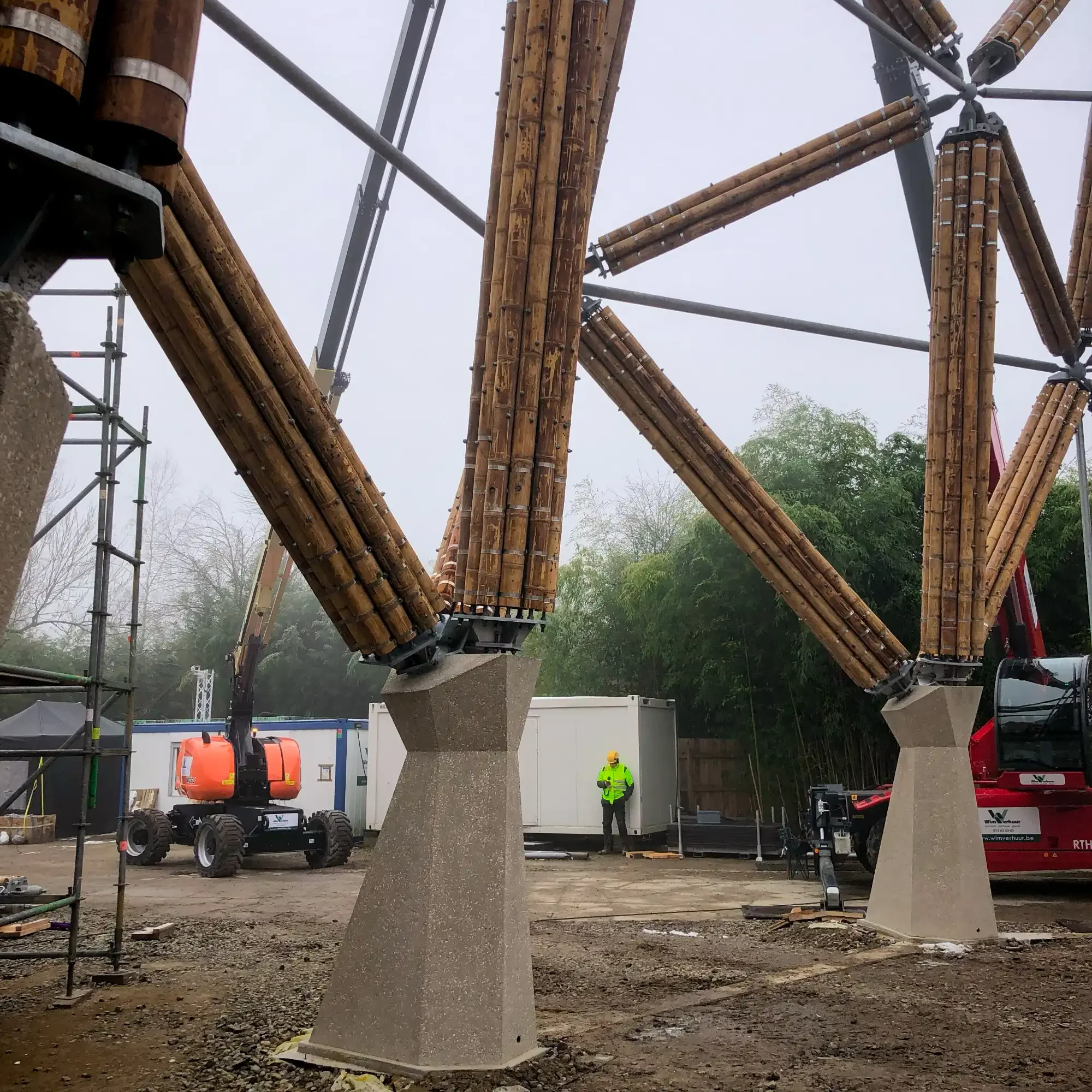 Torre de Bambú Guadua Zoológico de Planckendael Bélgica