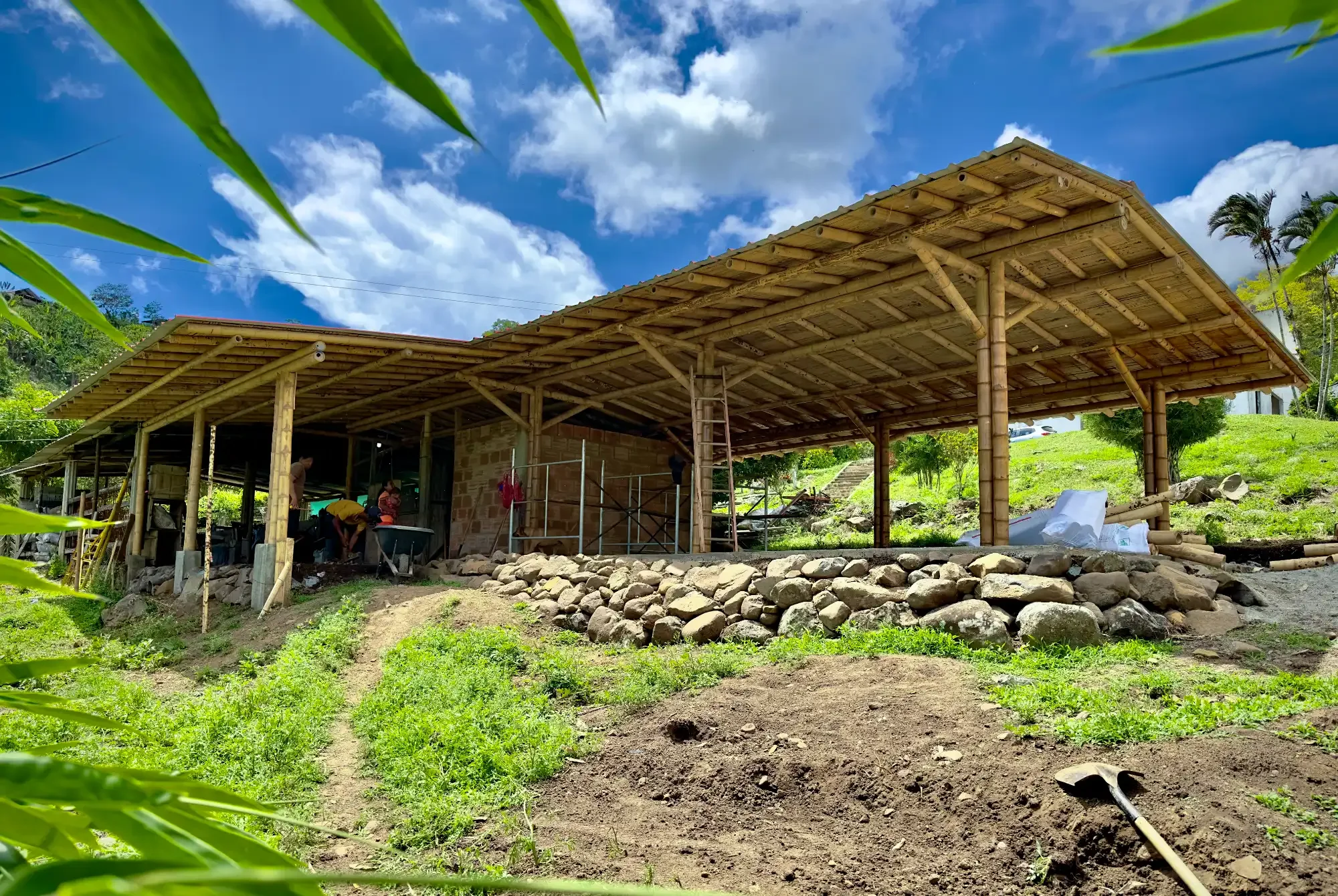 Cubierta en Guadua Bambú