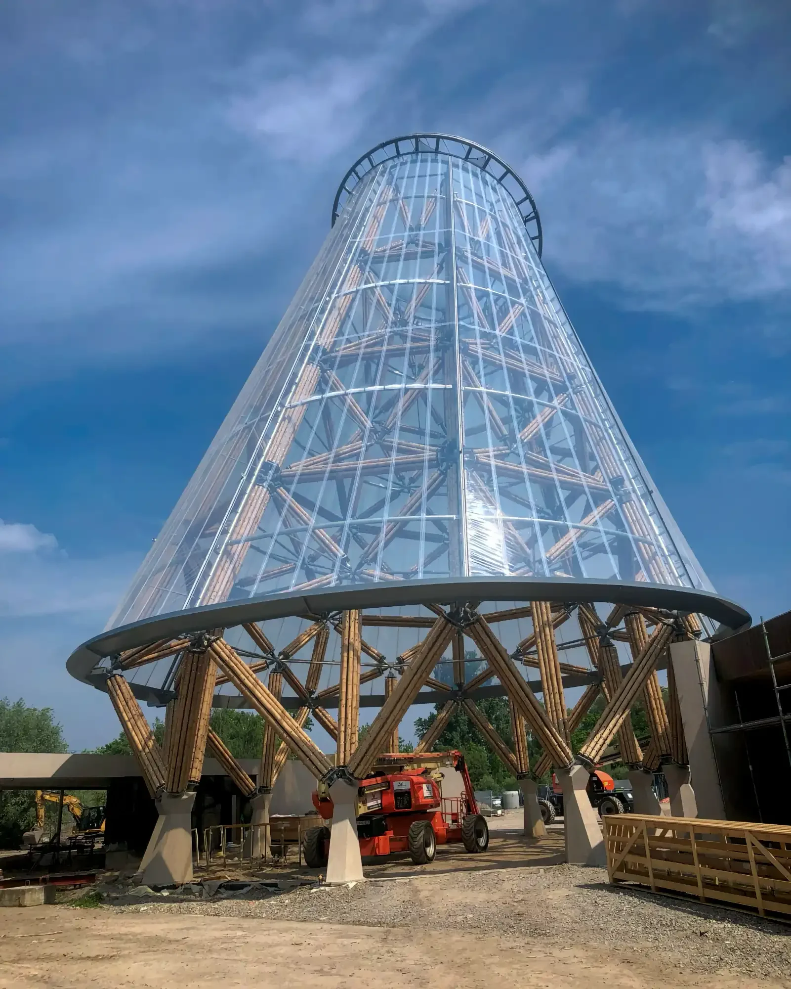 Torre de Bambú Guadua Zoológico de Planckendael Bélgica