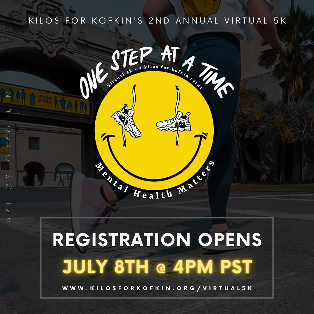 Are you ready to 5k for mental health?! 

Registration opens for our 🙂One Step at a Time🙂Virtual 5k NEXT WEEK🔥 

This year, we&rsquo;re holding races during the entire month of September - in honor of National Suicide Prevention Month. 🎗💚

Head 