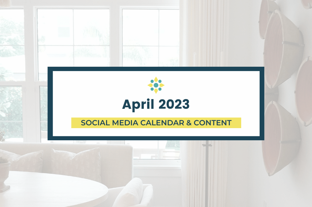 April 2023 - Social Media Content