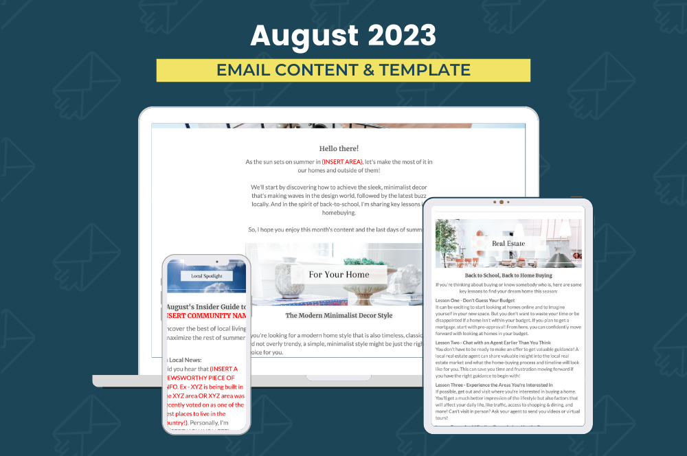 August 2023 - Email Newsletter
