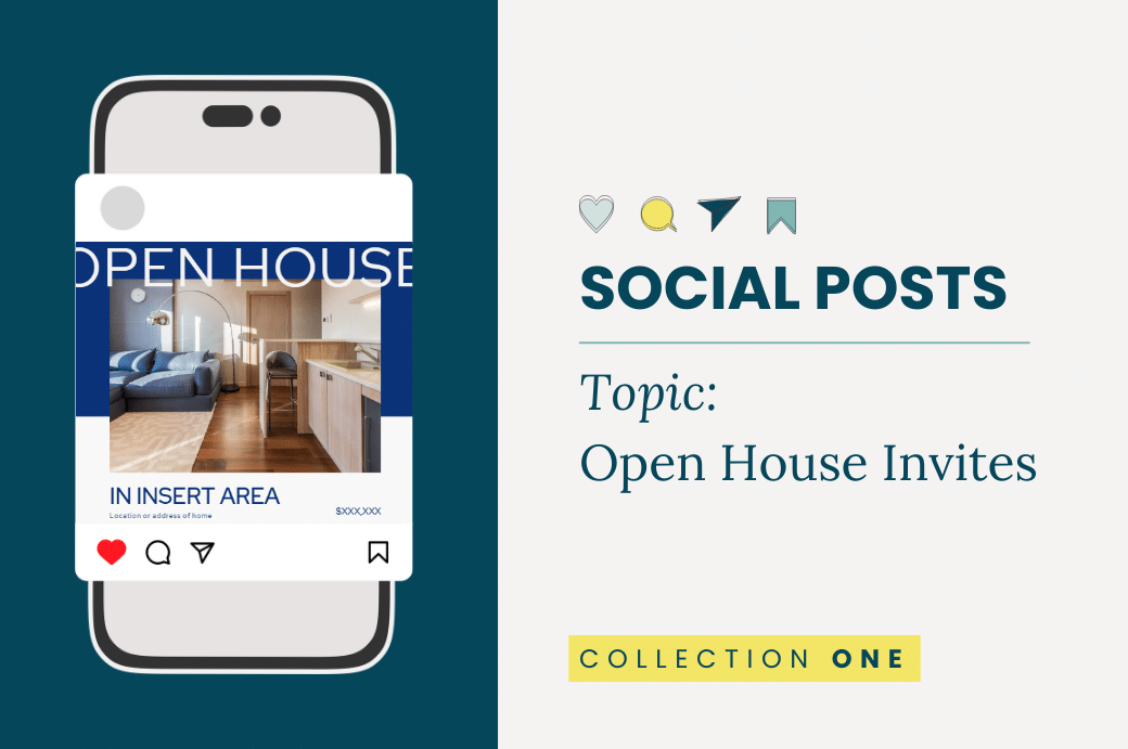 Social Posts: Open House Invites - Collection One