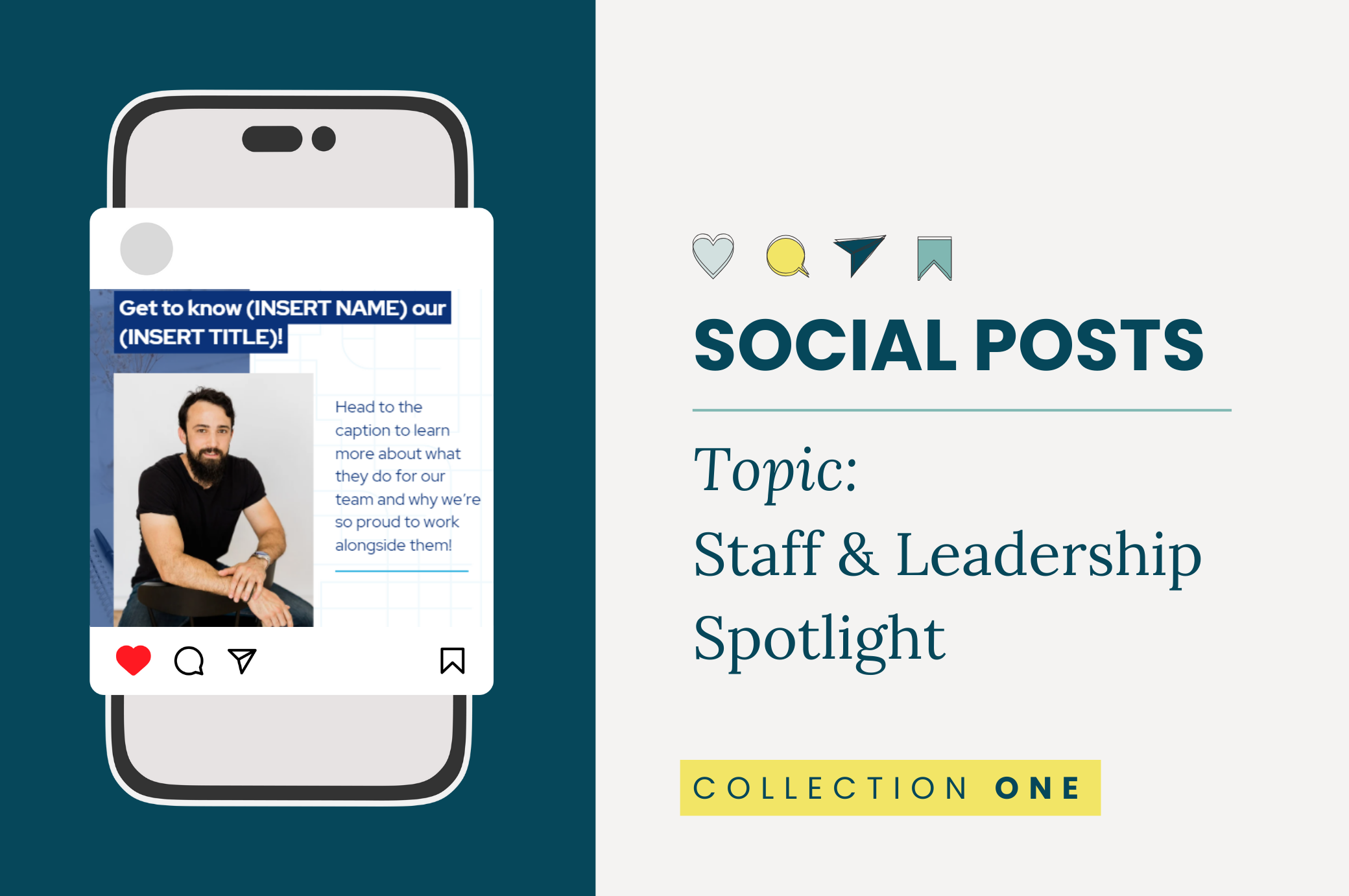 Social Posts: Staff &amp; Leadership Spotlight - Collection One