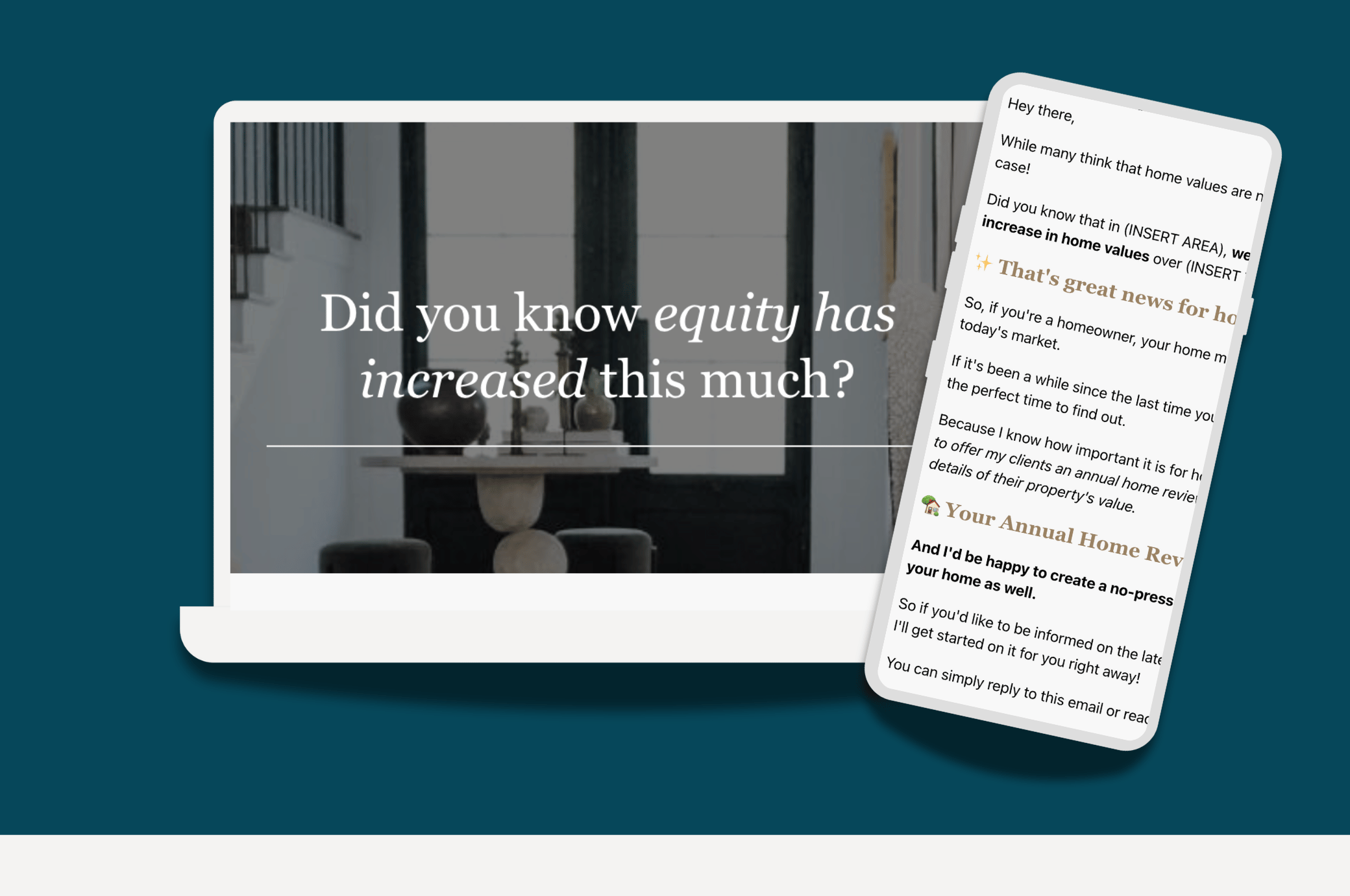 Equity Has Increased - Email Template