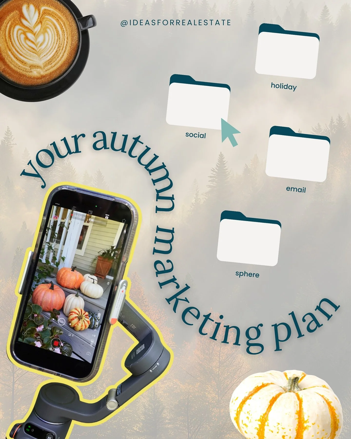🍁☕️ Why does Starbucks start selling pumpkin spiced lattes in August? 

Because the people are here for the cozy season and Starbucks capitalizes on that. 

So if you want to reach &amp; engage more people&hellip;you need to lean into fall real esta