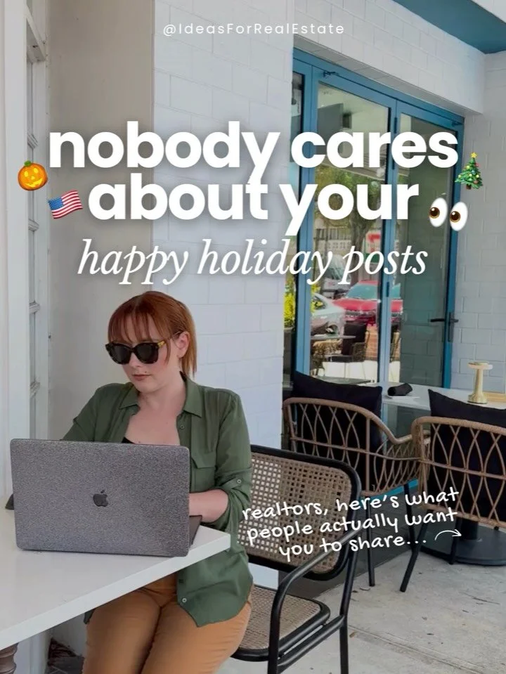 Labor Day, Halloween, Christmas, Valentine&rsquo;s Day&hellip;

It doesn&rsquo;t matter which holiday it is. 

My rule for you is the same - 

🛑 Don&rsquo;t share a &ldquo;Happy INSERT DAY&rdquo; holiday post! 🛑

I know holidays feel like a social 