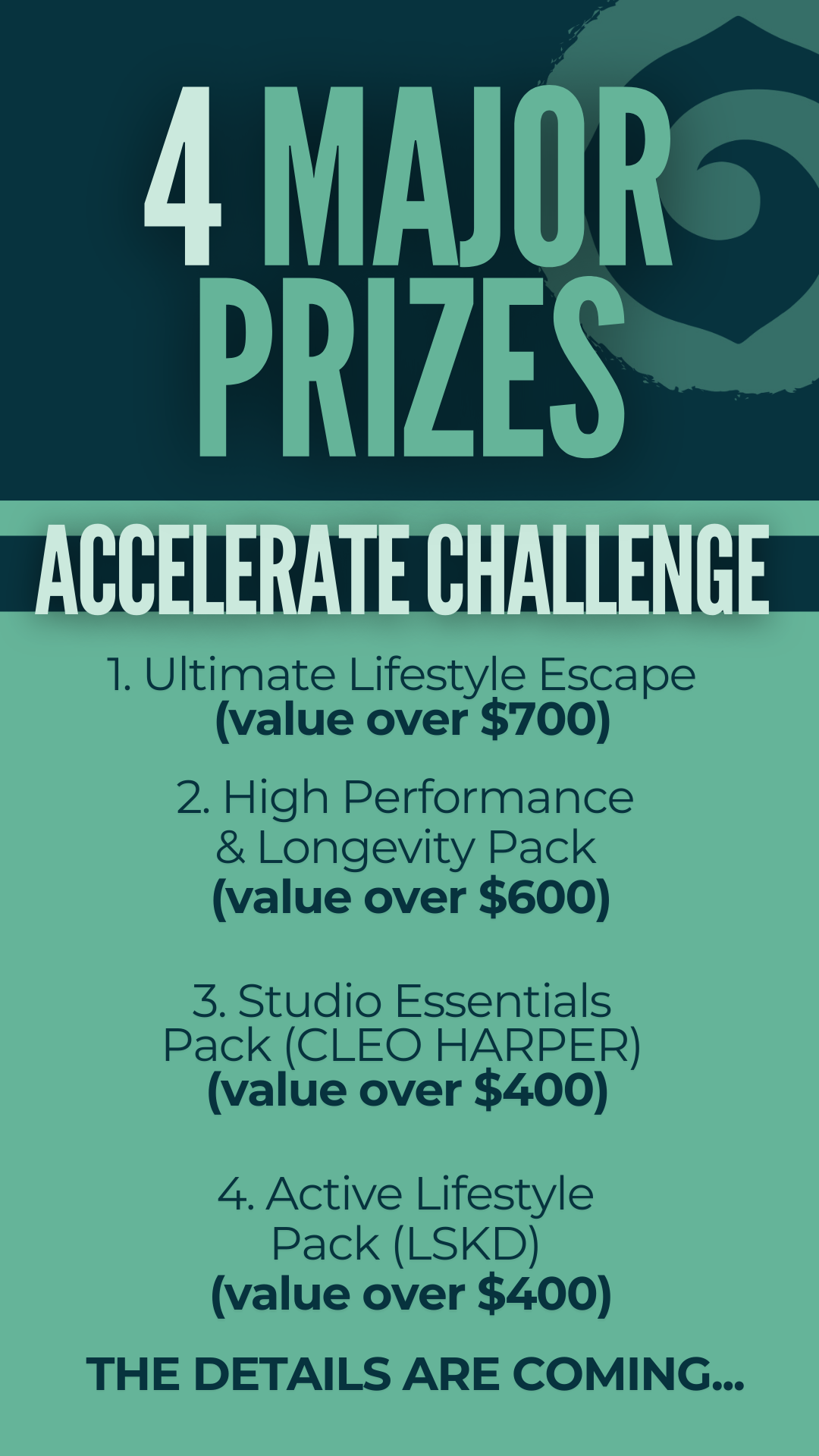 Prizes listed for the Accelerate Challenge