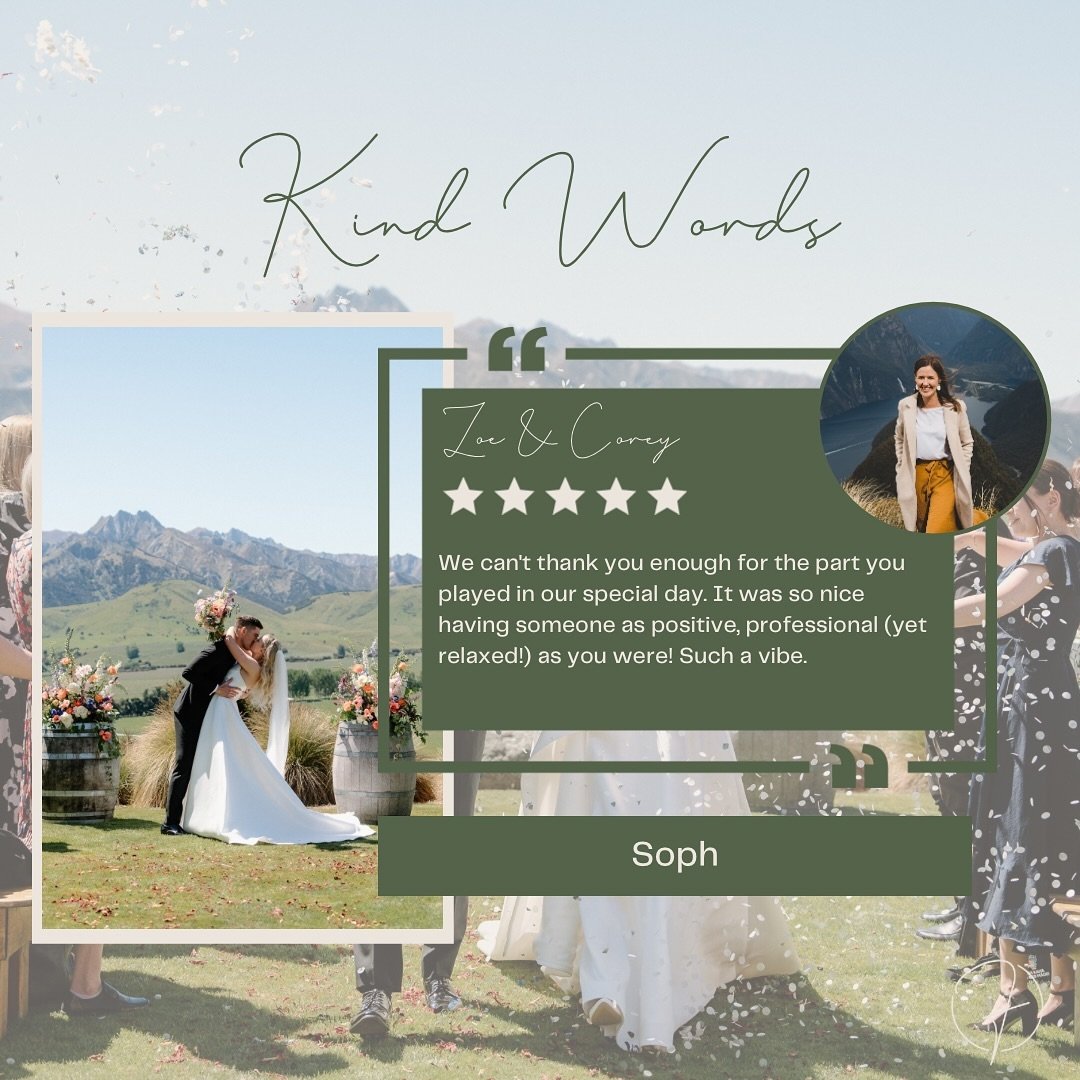 ⭐️⭐️⭐️⭐️⭐️

&ldquo;We can&rsquo;t thank you enough for the part you played in our special day. It was so nice having someone as positive, professional (yet relaxed!) as you were! Such a vibe.&rdquo;

&mdash; Zoe + Corey

📸 @luisaapanui

.
.
. 
.
#sa