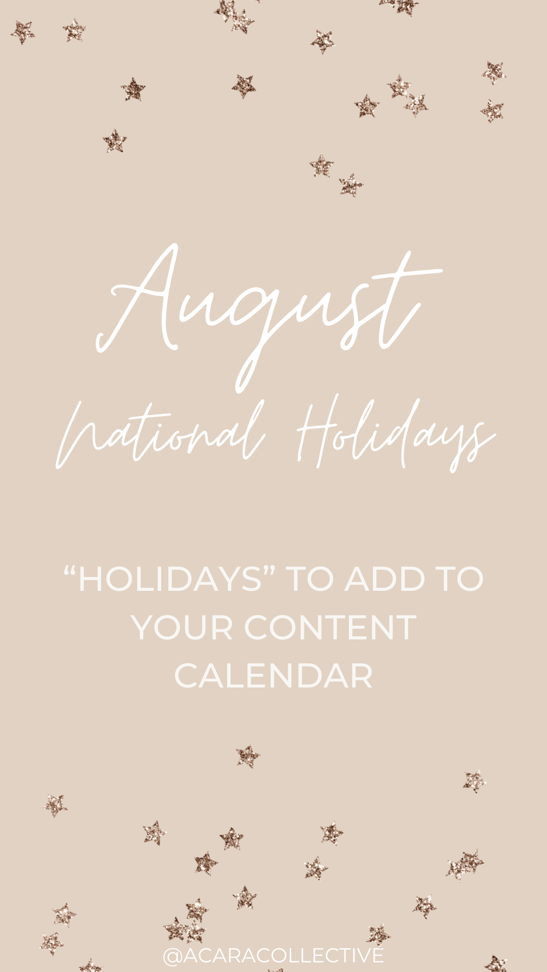 August Social Media Holidays