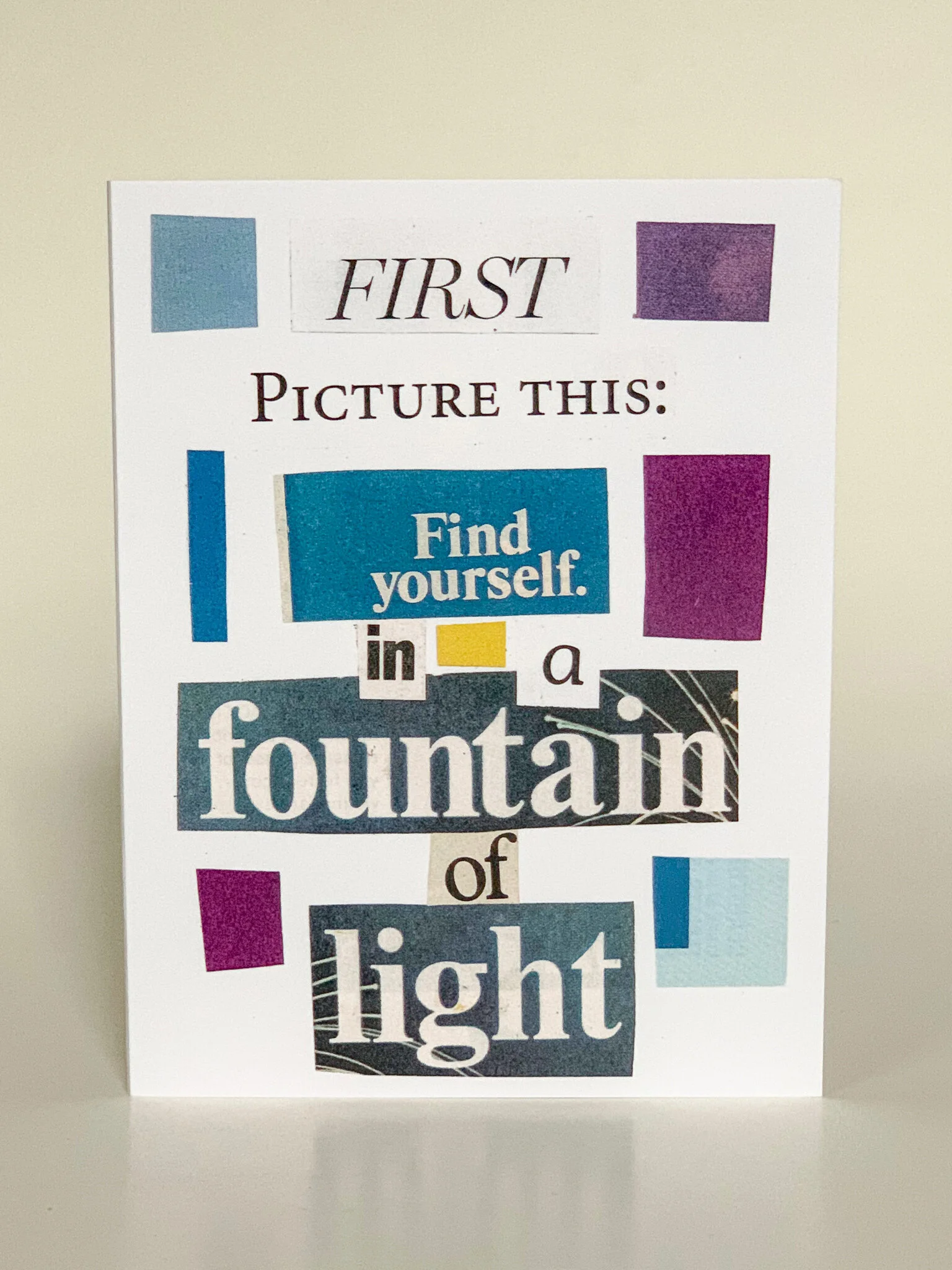 First Picture This: