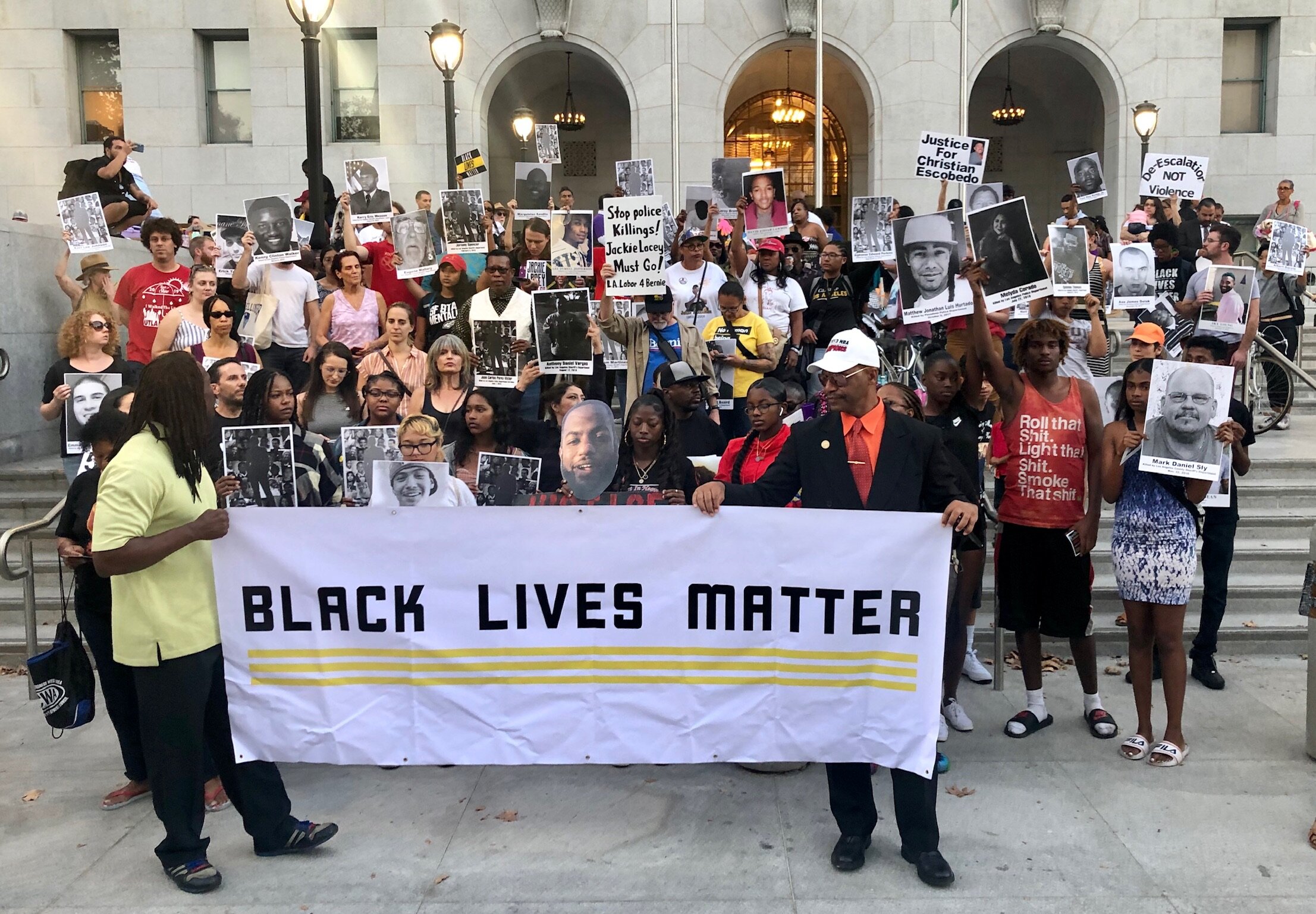  Weekly Black Lives Matter vigil at the Hall of Justice 