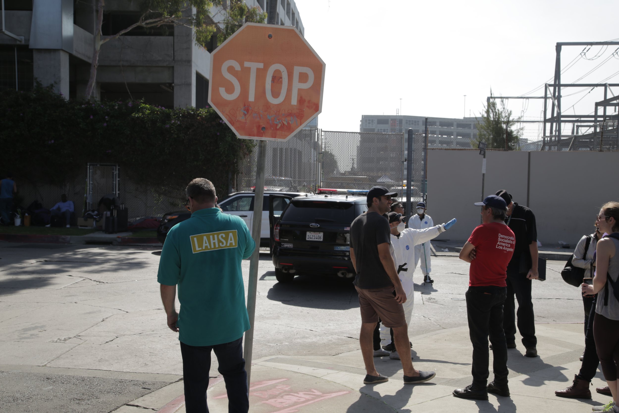 Unhoused encampment eviction defense- Hollywood (2018)