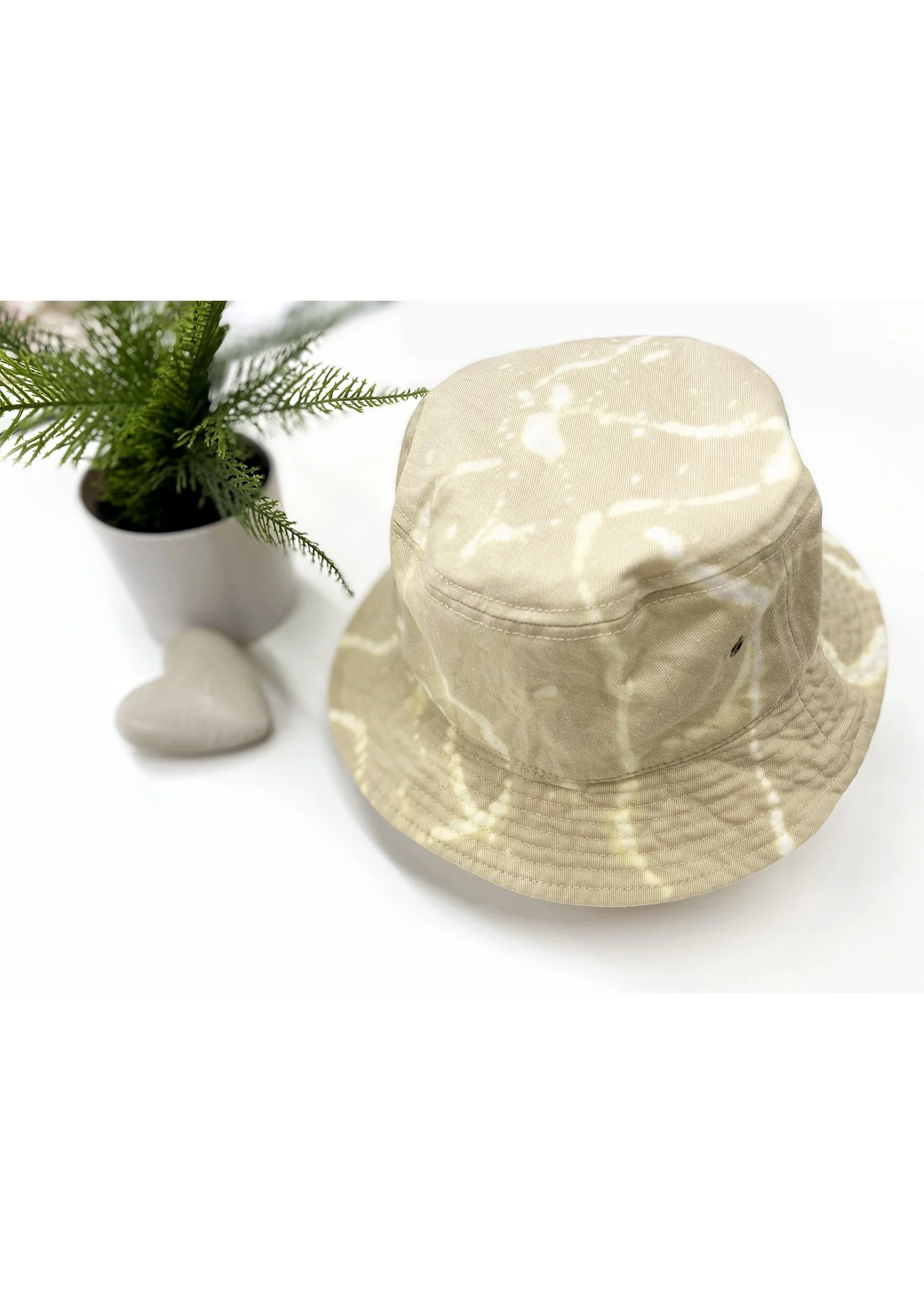 Cream Acid Wash Bucket Hat