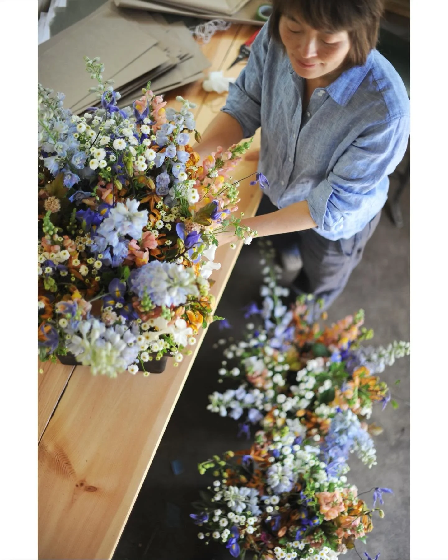 July &ldquo;blues&rdquo; :)

#delphinium #clematis #grownnotflown #mngrown