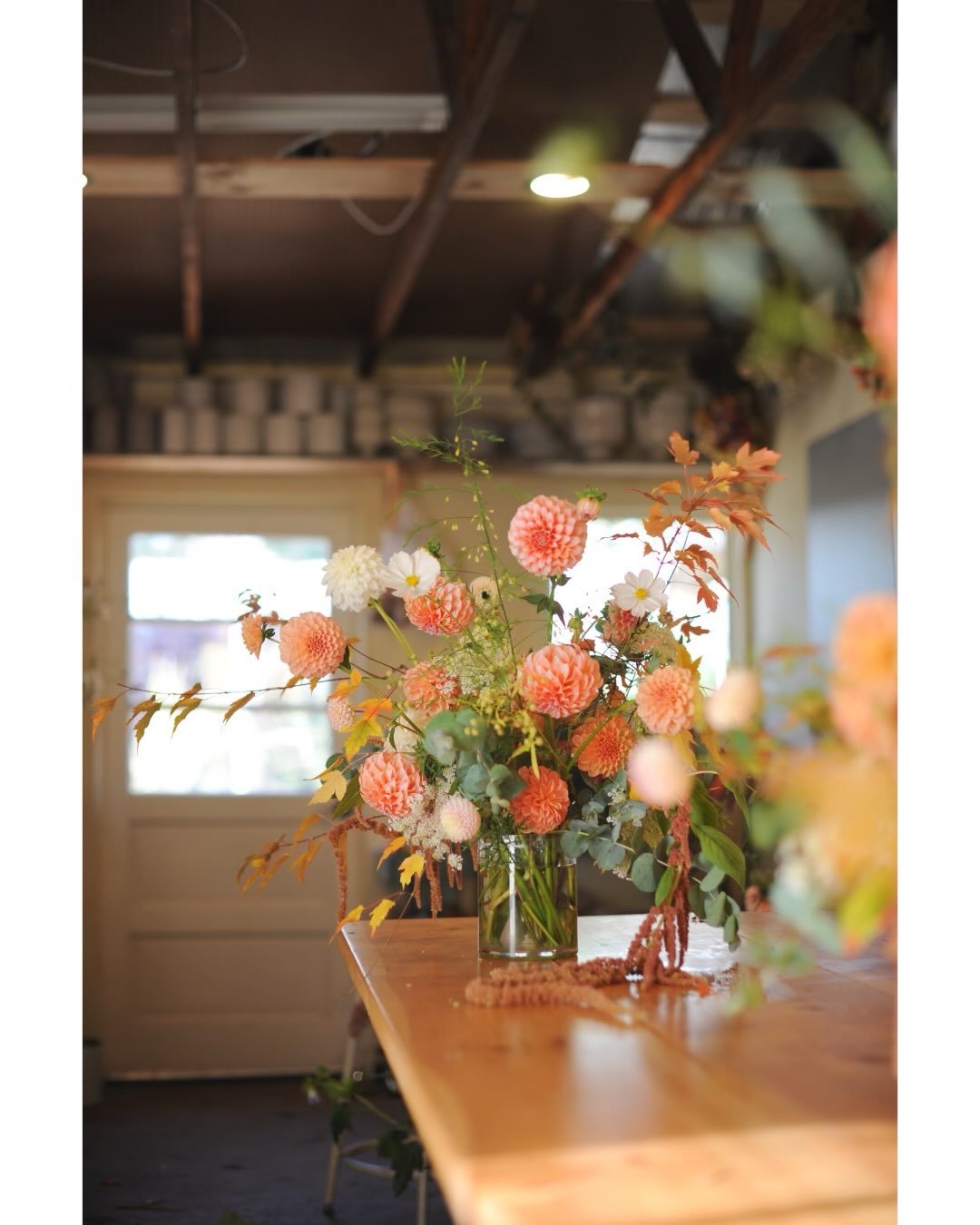 It all starts at our small studio and farm in West Duluth, a little oasis for a farmer florist. It&rsquo;s a space to bring blooms harvested at their peak &ndash; perfectly timed for the next event. 

We&rsquo;ve been remodeling our studio this year 