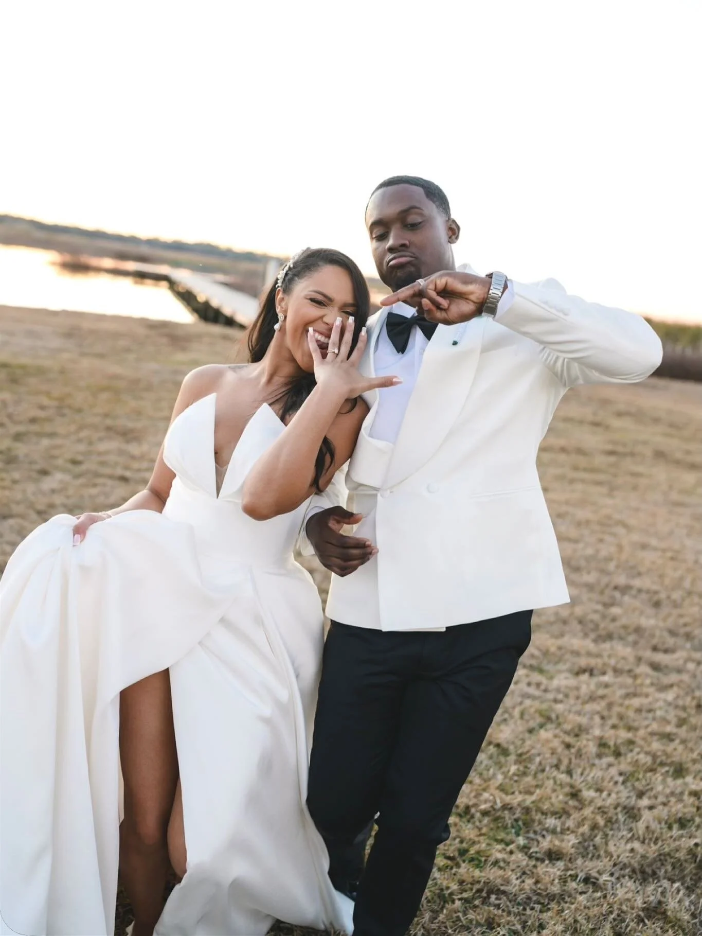 Ring fingers up! We&rsquo;re married! 
&hellip;
Venue @lavenderonthelake
Planner/Florals: @southerntouchweddingsandevents 
Photography @nativ.lens
Videography @bryangeraldinophotofilm 
MUA: @kyrahontas 
DJ &amp; Photobooth @darryljweddings
Dress @sol
